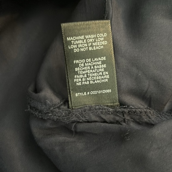 New REBECCA TAYLOR Navy Blue Long Sleeve Cotton Shift Dress - Picture 7 of 11